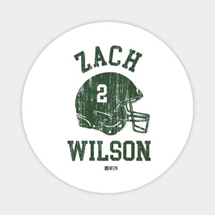 Zach Wilson New York J Helmet Font Magnet